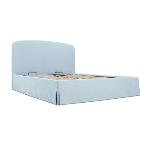 Joan Queen Storage Bed Light Blue