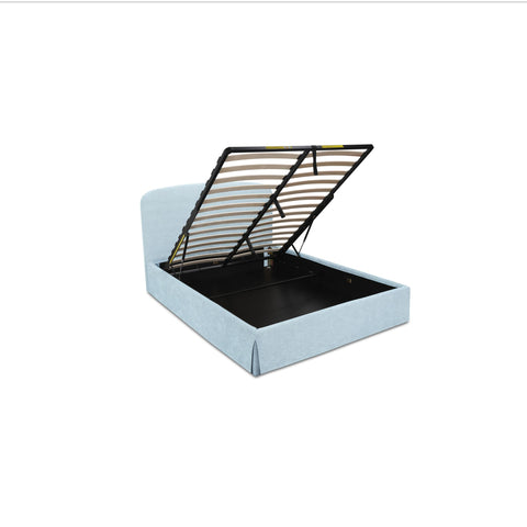 Joan Queen Storage Bed Light Blue