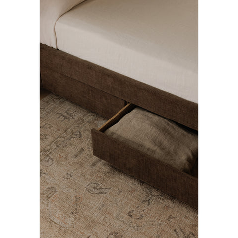 Sophia Queen Storage Bed Brown