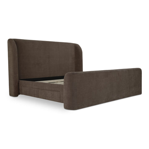 Sophia Queen Storage Bed Brown
