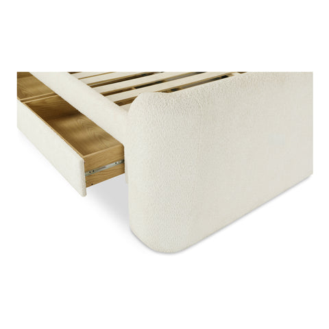 Sophia King Storage Bed Cream