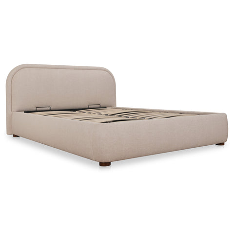 Colin Queen Storage Bed Light Brown