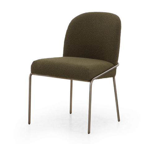 Astrud Dining Chair-Fiqa Boucle Olive - IN STOCK