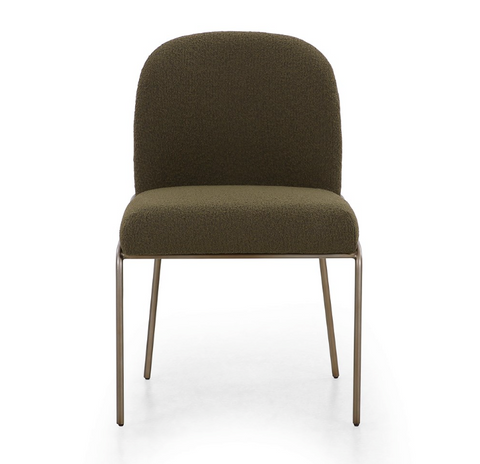 Astrud Dining Chair-Fiqa Boucle Olive - IN STOCK