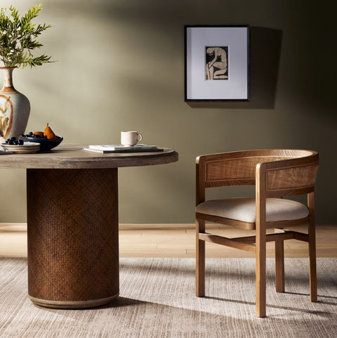 Cordoba Dining Arm Chair - Bergamo Parchment