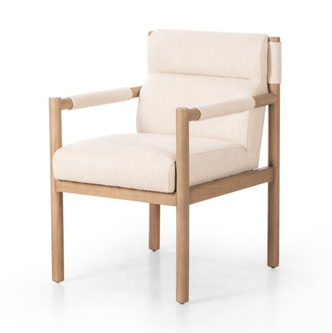 Kiano Dining Arm Chair - Charter Oatmeal