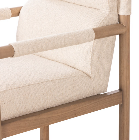 Kiano Dining Arm Chair - Charter Oatmeal
