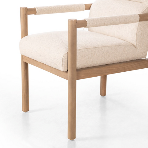 Kiano Dining Arm Chair - Charter Oatmeal