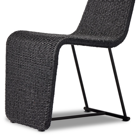 Branon Outdoor Dining Chair - Faux Black Hyacinth