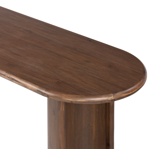 Paden Large Console Table-Seasoned Brown Acacia
