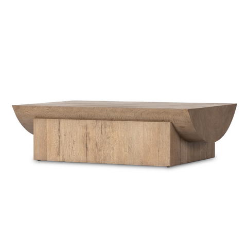 Elbert Coffee Table - Rustic Oak Veneer