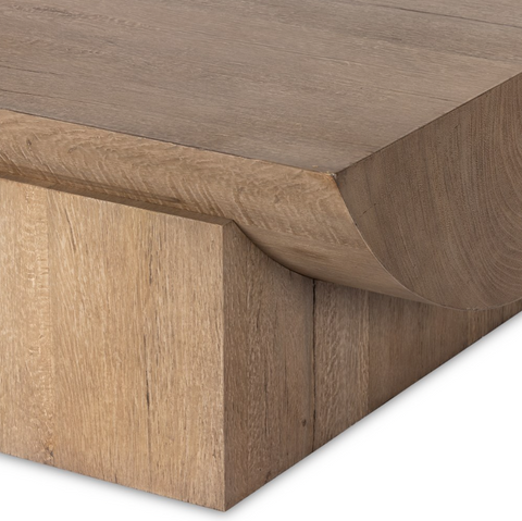 Elbert Coffee Table - Rustic Oak Veneer