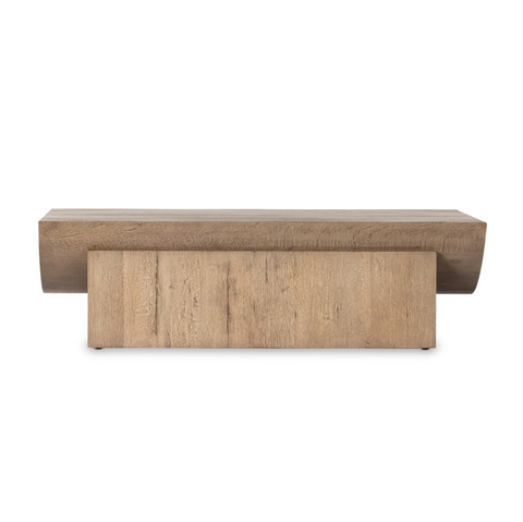 Elbert Coffee Table - Rustic Oak Veneer