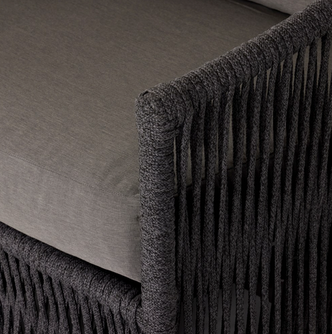 Porto Outdoor Swivel Chair - Venao Charcoal