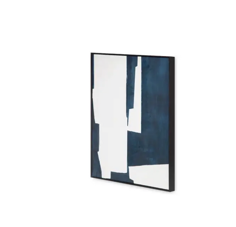 Mica 2 Framed Painting - Navy