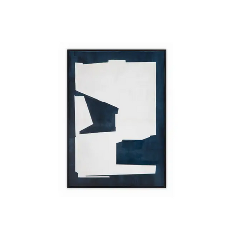 Mica 1 Framed Painting - Navy