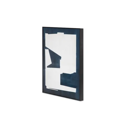 Mica 1 Framed Painting - Navy
