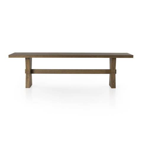 Tia Dining Table 108" - Drifted Oak Solid