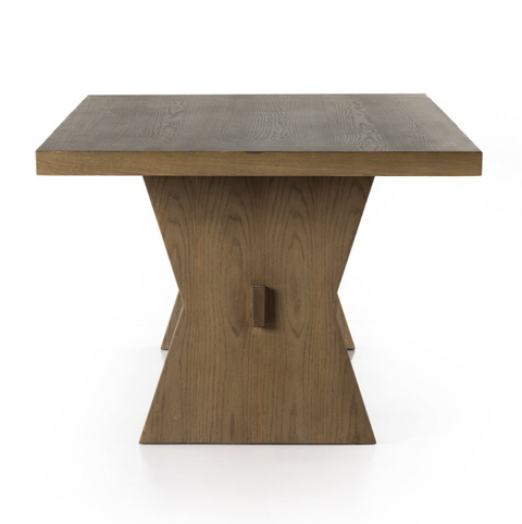 Tia Dining Table 108" - Drifted Oak Solid