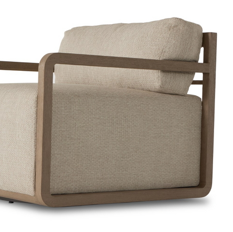 Stroud Outdoor Swivel Chair - Brown/Sand