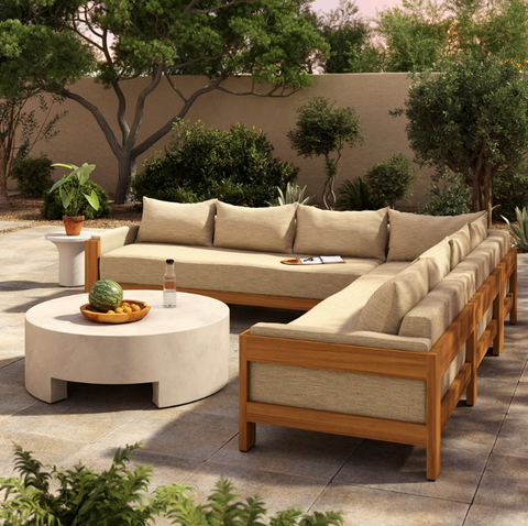 Chapman Outdoor 3Pc Sectional - Casa Cream