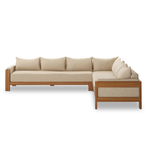 Chapman Outdoor 3Pc Sectional - Casa Cream