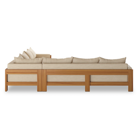 Chapman Outdoor 3Pc Sectional - Casa Cream