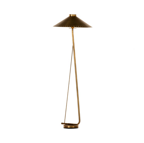 Egon Floor Lamp - Antique Brass Iron