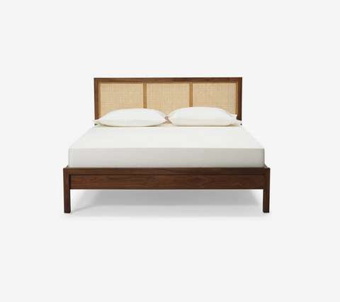 Marcel Cane Bed - Walnut