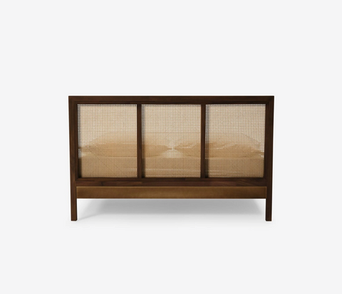 Marcel Cane Bed - Walnut