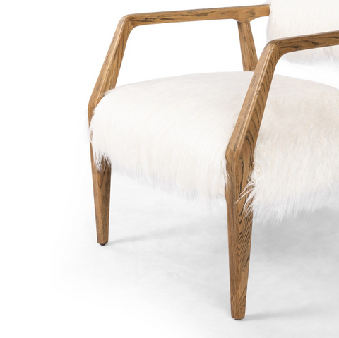 Tyler Arm Chair- Mongolian Fur