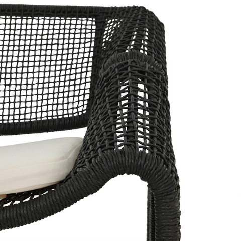 Selma Outdoor Chair- Faux Black Hyacinth