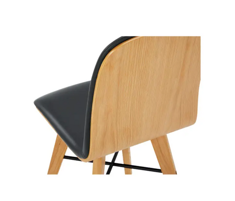 Napoli Dining Chair - Black Leather
