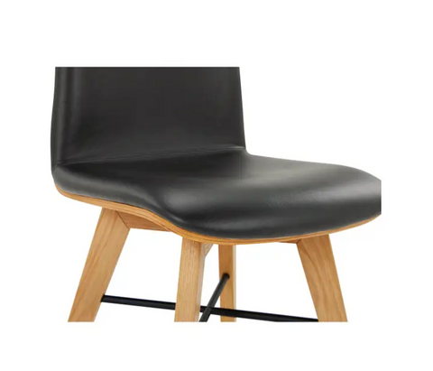 Napoli Dining Chair - Black Leather