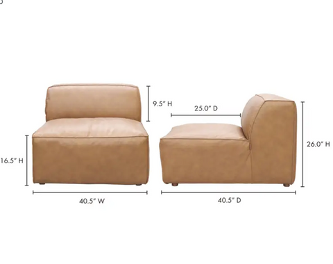 Form Slipper Chair Sonoran Tan Leather