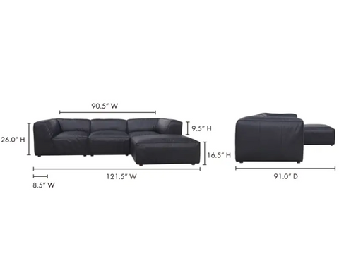 Form Lounge Modular Sectional - Vantage Black