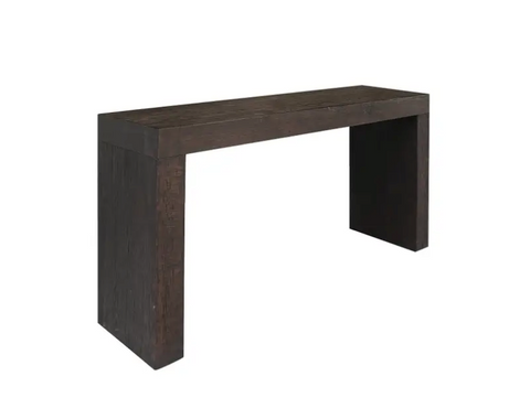 Evander Console Table Rustic Brown