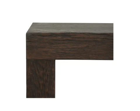 Evander Console Table Rustic Brown