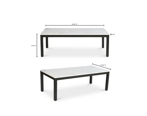 Parson Coffee Table -White