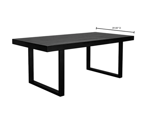 Jedrik Outdoor Dining Table - Black - Large