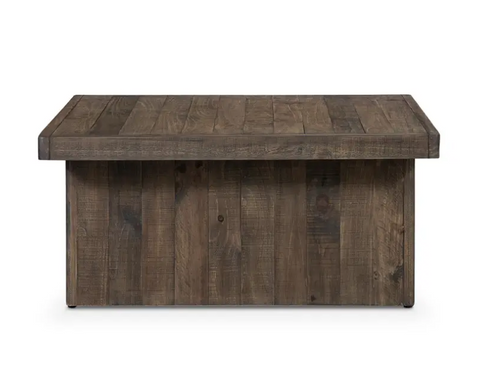 Monterey Square Coffee Table - Aged Brown