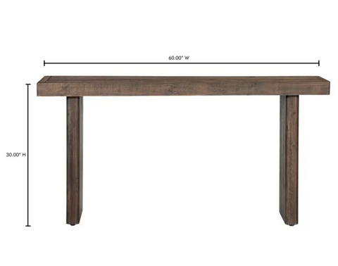 Monterey Console Table - Aged Brown
