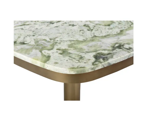 Celeste Cafe Table - Green Onyx Marble