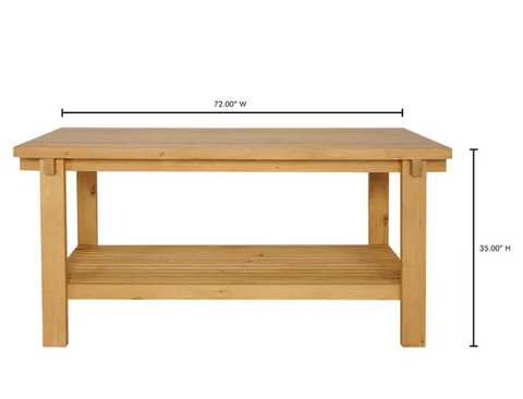 August Counter Table - Natural - Large
