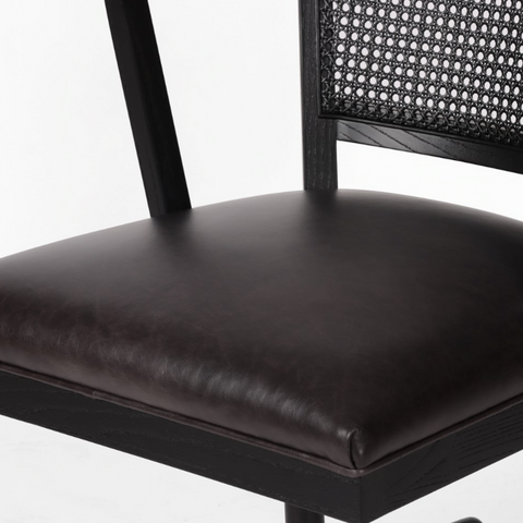 Alexa Desk Chair- Sonoma Black -Brushed Ebony