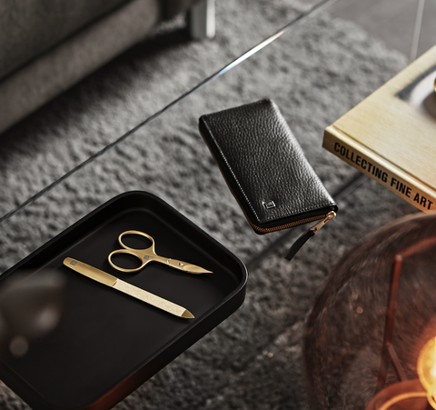 TWINOX - Zip Fastener Leather Case Set - Gold