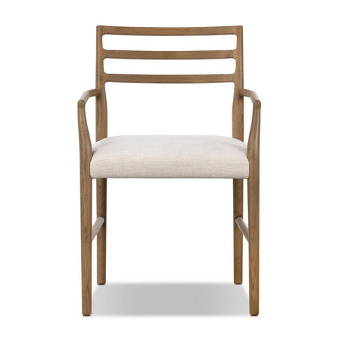 Glenmore Dining Arm Chair- Smoked Oak