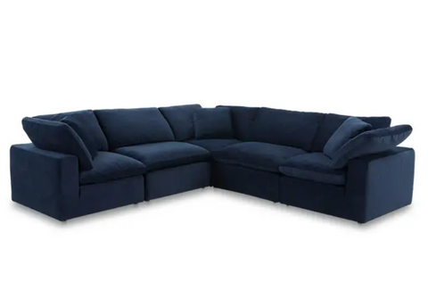 Terra Condo Classic L Modular Sectional Performance Fabric - Nocturnal Sky