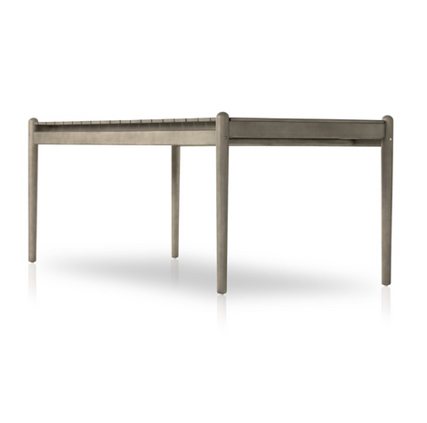 Rosen Outdoor Dining Table-81" - Grey Eucalyptus