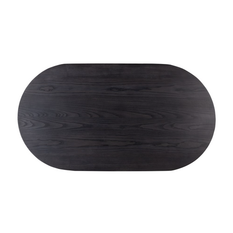 Merla Wood Coffee Table - Black Wash Ash